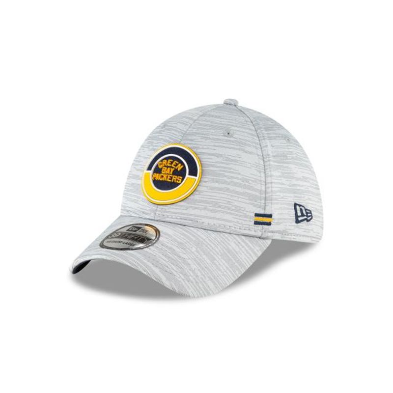 NFL Green Bay Packers Fall Sideline Historic 39Thirty Stretch Fit (BVW9150) - Grey New Era Caps